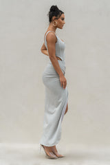 Grey Take You There Maxi Skirt