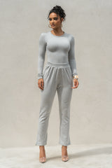 Grey Luanne Bodysuit - JLUXLABEL
