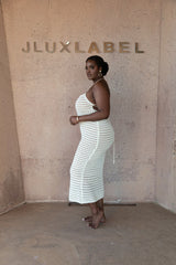White Palmas Crochet Maxi Dress - JLUXLABEL