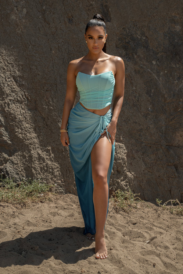 Blue Taste Of Summer Skirt Set- JLUXLABEL - Spring Summer Fashion