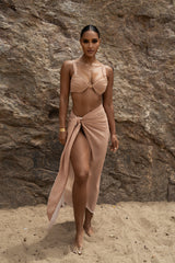 Tan High Tides Bikini Top- JLUXLABEL - Spring Summer Fashion