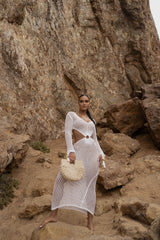 WHITE SUMMER DAZE CROCHET MAXI DRESS - JLUXLABEL - Cabana Collection - Spring Summer