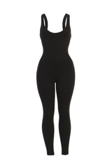 Black Alo Double Layer Jumpsuit - JLUXLABEL